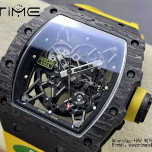 RICHARD MILLE RM035-02 NTPT R7 Factory 1:1 Best Edition  Yellow Rubber Strap - Super Clone Watch | 1:1 Best Version