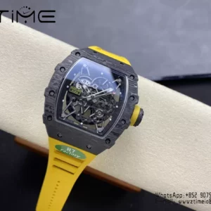 RICHARD MILLE RM035-02 NTPT R7 Factory 1:1 Best Edition  Yellow Rubber Strap - Super Clone Watch | 1:1 Best Version