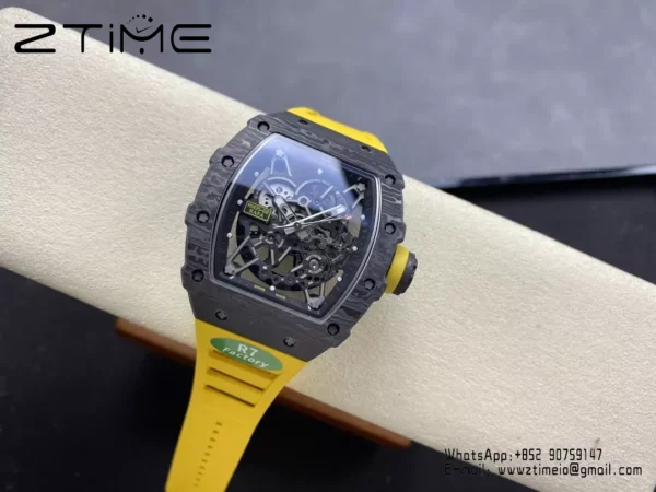 RICHARD MILLE RM035-02 NTPT R7 Factory 1:1 Best Edition  Yellow Rubber Strap - Super Clone Watch | 1:1 Best Version