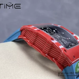 RICHARD MILLE RM035-02 Red NTPT R7 Factory 1:1 Best Edition Blue Rubber Strap - Super Clone Watch | 1:1 Best Version