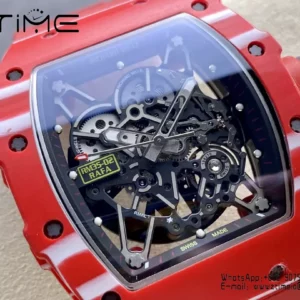 RICHARD MILLE RM035-02 Red NTPT R7 Factory 1:1 Best Edition Red Rubber Strap - Super Clone Watch | 1:1 Best Version
