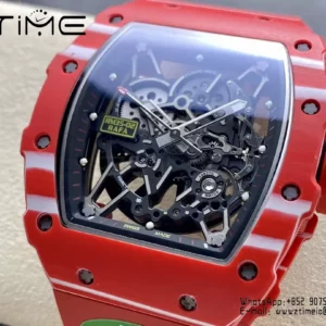 RICHARD MILLE RM035-02 Red NTPT R7 Factory 1:1 Best Edition Red Rubber Strap - Super Clone Watch | 1:1 Best Version