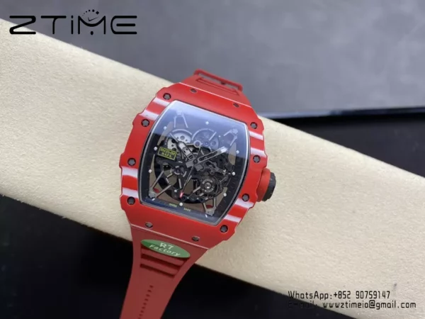 RICHARD MILLE RM035-02 Red NTPT R7 Factory 1:1 Best Edition Red Rubber Strap - Super Clone Watch | 1:1 Best Version