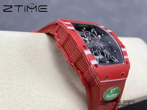 RICHARD MILLE RM035-02 Red NTPT R7 Factory 1:1 Best Edition Red Rubber Strap - Super Clone Watch | 1:1 Best Version