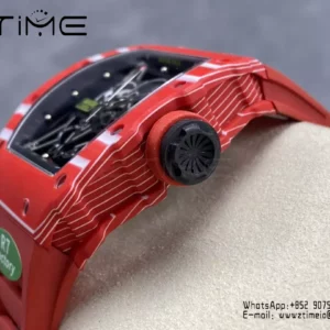RICHARD MILLE RM035-02 Red NTPT R7 Factory 1:1 Best Edition Red Rubber Strap - Super Clone Watch | 1:1 Best Version