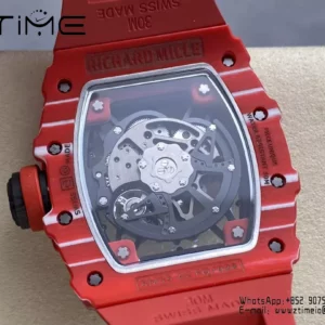 RICHARD MILLE RM035-02 Red NTPT R7 Factory 1:1 Best Edition Red Rubber Strap - Super Clone Watch | 1:1 Best Version