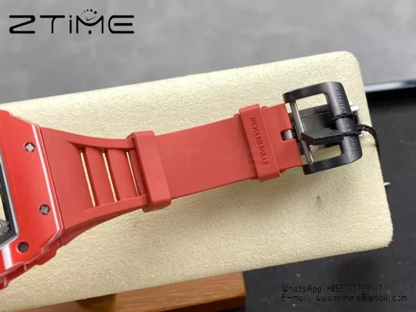 RICHARD MILLE RM035-02 Red NTPT R7 Factory 1:1 Best Edition Red Rubber Strap - Super Clone Watch | 1:1 Best Version