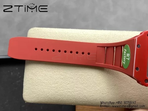 RICHARD MILLE RM035-02 Red NTPT R7 Factory 1:1 Best Edition Red Rubber Strap - Super Clone Watch | 1:1 Best Version