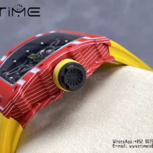 RICHARD MILLE RM035-02 Red NTPT R7 Factory 1:1 Best Edition Yellow Rubber Strap - Super Clone Watch | 1:1 Best Version