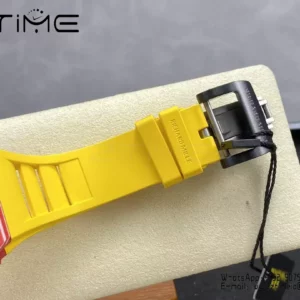 RICHARD MILLE RM035-02 Red NTPT R7 Factory 1:1 Best Edition Yellow Rubber Strap - Super Clone Watch | 1:1 Best Version