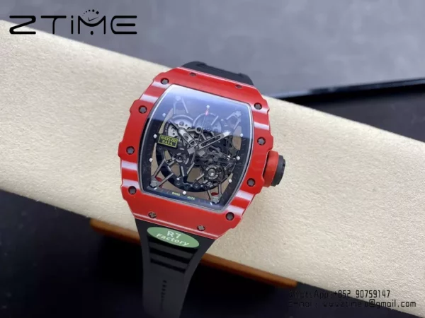 RICHARD MILLE RM035-02 Red NTPT S7 Factory 1:1 Best Edition Black Rubber Strap - Super Clone Watch | 1:1 Best Version