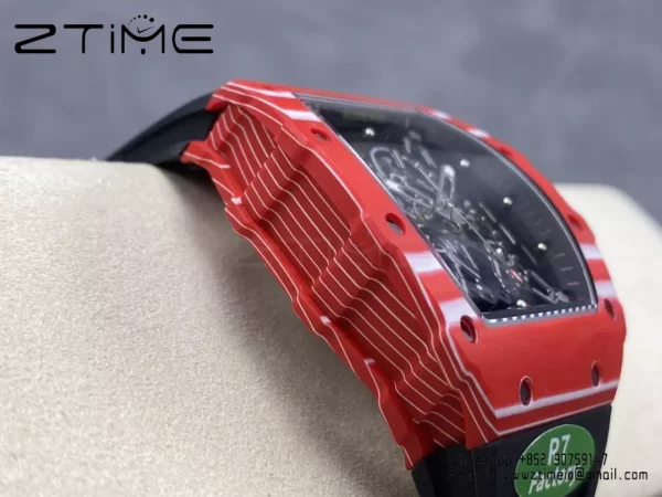 RICHARD MILLE RM035-02 Red NTPT S7 Factory 1:1 Best Edition Black Rubber Strap - Super Clone Watch | 1:1 Best Version