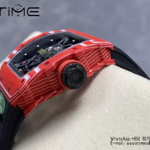 RICHARD MILLE RM035-02 Red NTPT S7 Factory 1:1 Best Edition Black Rubber Strap - Super Clone Watch | 1:1 Best Version