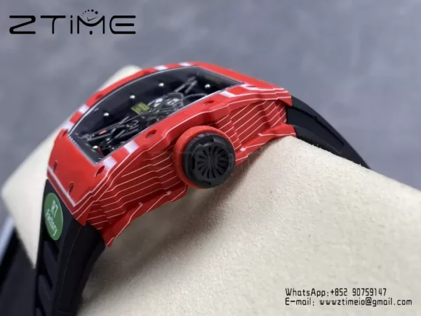 RICHARD MILLE RM035-02 Red NTPT S7 Factory 1:1 Best Edition Black Rubber Strap - Super Clone Watch | 1:1 Best Version