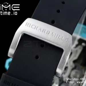 RICHARD MILLE RM21-02 Tourbillon Blue Quartz Fiber  RMF Best Edition on Black Rubber Strap - Super Clone Watch | 1:1 Best Version