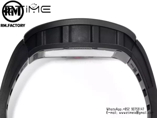 Richard Mille RM055 Black Ceramic RMF 1:1 Best Edition on Black Rubber Strap RMUL2 Super Clone - Super Clone Watch | 1:1 Best Version