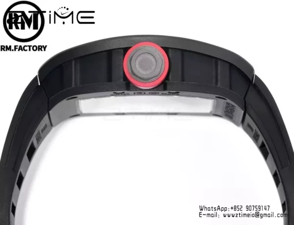 Richard Mille RM055 Black Ceramic RMF 1:1 Best Edition on Black Rubber Strap RMUL2 Super Clone - Super Clone Watch | 1:1 Best Version