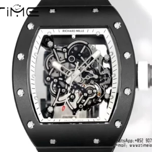 Richard Mille RM055 Black Ceramic RMF 1:1 Best Edition on Black Rubber Strap - Super Clone Watch | 1:1 Best Version
