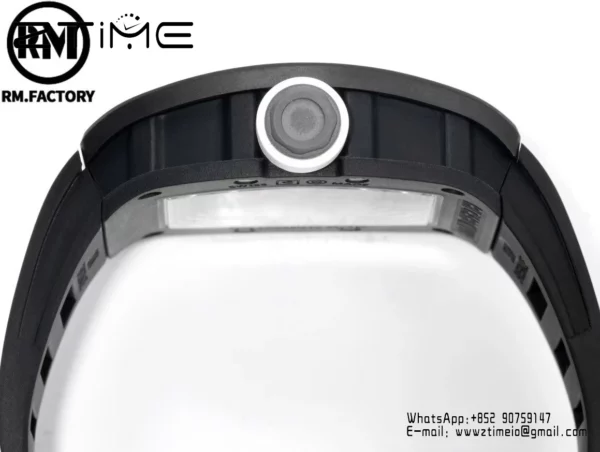 Richard Mille RM055 Black Ceramic RMF 1:1 Best Edition on Black Rubber Strap - Super Clone Watch | 1:1 Best Version