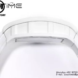 Richard Mille RM055 White Ceramic RMF 1:1 Best Edition on White Rubber Strap - Super Clone Watch | 1:1 Best Version