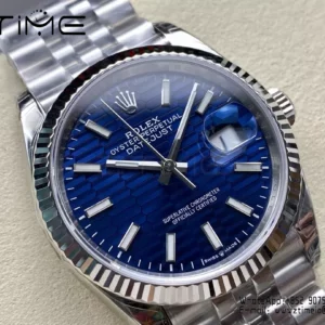 Rolex DateJust 36 SS 126234 VS Factory 1:1 Best Edition Blue Textured Dial - Super Clone Watch | 1:1 Best Version