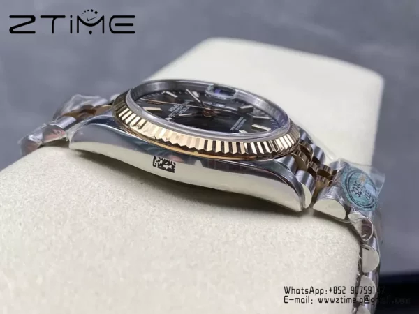 Rolex DateJust 36mm SS 116231 Clean Factory 1:1 Best Edition 904L Steel Gray Stick Dial - Super Clone Watch | 1:1 Best Version