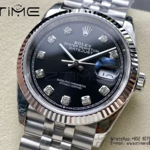 Rolex DateJust 36mm SS 116234 VS Factory 1:1 Best Edition Black Dial - Super Clone Watch | 1:1 Best Version