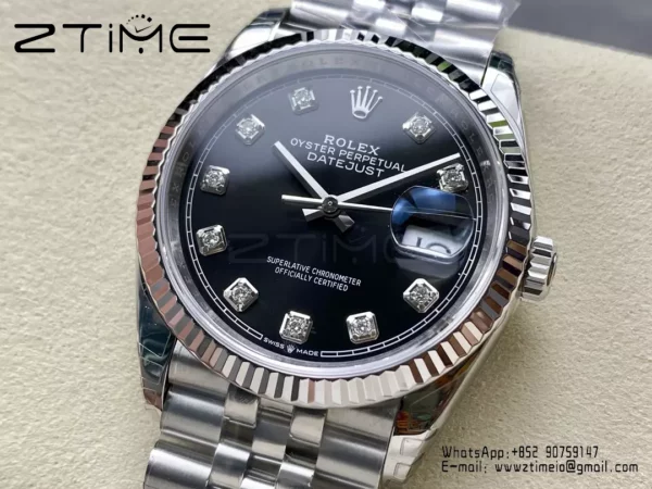 Rolex DateJust 36mm SS 116234 VS Factory 1:1 Best Edition Black Dial - Super Clone Watch | 1:1 Best Version