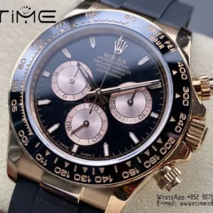 Rolex Daytona 126515 QF Factory 1:1 Best Edition Black/RG Dial V6(Weighted) - Super Clone Watch | 1:1 Best Version