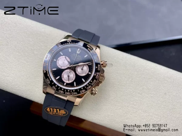 Rolex Daytona 126515 QF Factory 1:1 Best Edition Black/RG Dial V6(Weighted) - Super Clone Watch | 1:1 Best Version