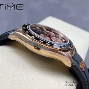 Rolex Daytona 126515 QF Factory 1:1 Best Edition Black/RG Diamonds Dial V6 (Weighted) - Super Clone Watch | 1:1 Best Version
