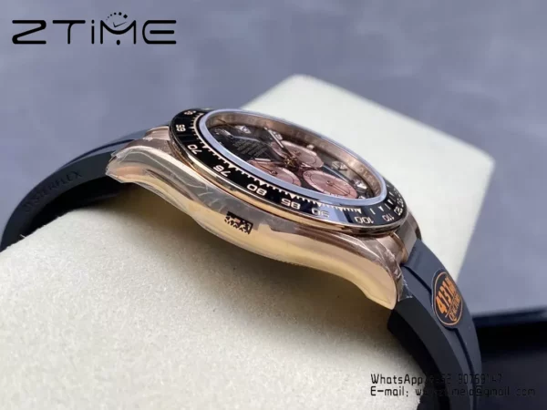 Rolex Daytona 126515 QF Factory 1:1 Best Edition Black/RG Diamonds Dial V6 (Weighted) - Super Clone Watch | 1:1 Best Version