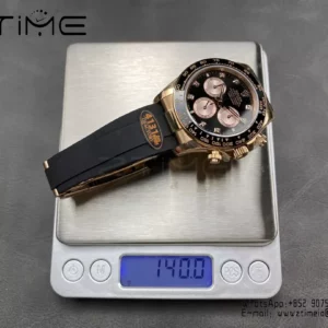 Rolex Daytona 126515 QF Factory 1:1 Best Edition Black/RG Diamonds Dial V6 (Weighted) - Super Clone Watch | 1:1 Best Version