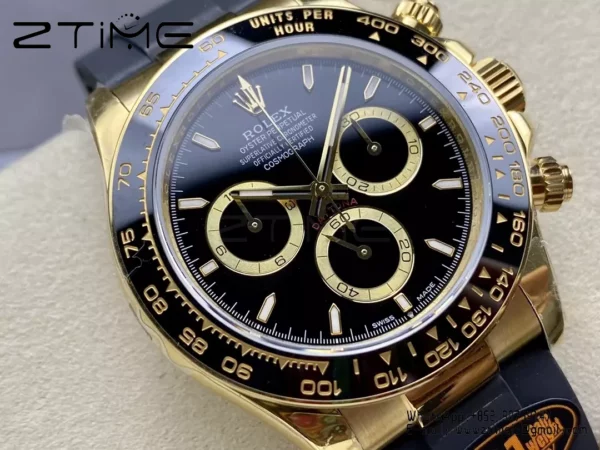 Rolex Daytona 126518 QF Factory 1:1 Mejor Edición Esfera Negra V6 (Ponderada) - Reloj Super Clon | 1:1 Mejor Versión
