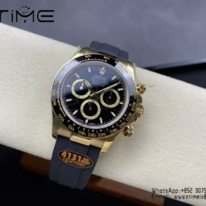 Rolex Daytona 126518 QF Factory 1:1 Mejor Edición Esfera Negra V6 (Ponderada) - Reloj Super Clon | 1:1 Mejor Versión