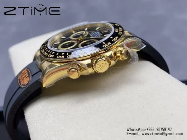 Rolex Daytona 126518 QF Factory 1:1 Mejor Edición Esfera Negra V6 (Ponderada) - Reloj Super Clon | 1:1 Mejor Versión