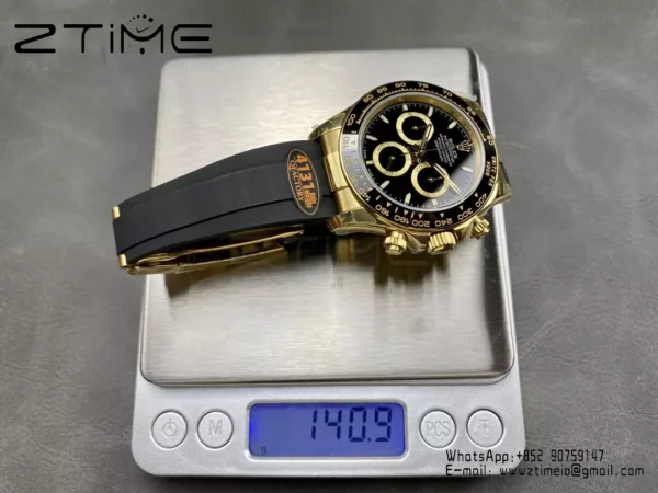 Rolex Daytona 126518 QF Factory 1:1 Mejor Edición Esfera Negra V6 (Ponderada) - Reloj Super Clon | 1:1 Mejor Versión