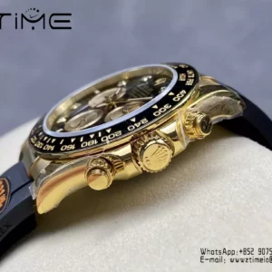 Rolex Daytona 126518 QF Factory 1:1 Best Edition Black/YG Diamonds Dial V6 (Weighted) - Super Clone Watch | 1:1 Best Version
