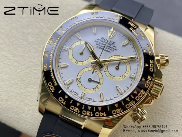 Rolex Daytona 126518 QF Factory 1:1 Best Edition White Dial V6 (Weighted) - Super Clone Watch | 1:1 Best Version