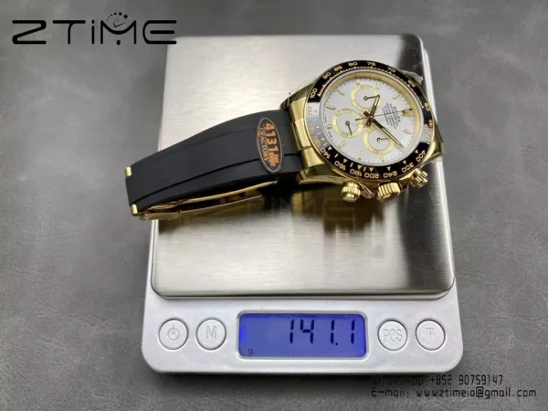 Rolex Daytona 126518 QF Factory 1:1 Best Edition White Dial V6 (Weighted) - Super Clone Watch | 1:1 Best Version