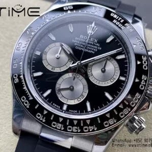 Rolex Daytona 126519 QF Factory 1:1 Best Edition Black/Silver Dial V6 (Weighted) - Super Clone Watch | 1:1 Best Version