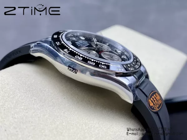 Rolex Daytona 126519 QF Factory 1:1 Best Edition Black/Silver Diamonds Dial V6 (Weighted) - Super Clone Watch | 1:1 Best Version