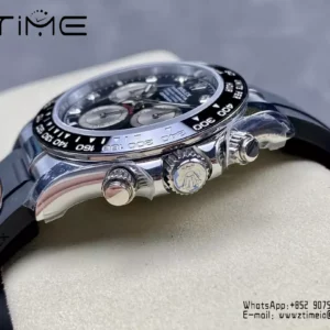 Rolex Daytona 126519 QF Factory 1:1 Best Edition Black/Silver Diamonds Dial V6 (Weighted) - Super Clone Watch | 1:1 Best Version