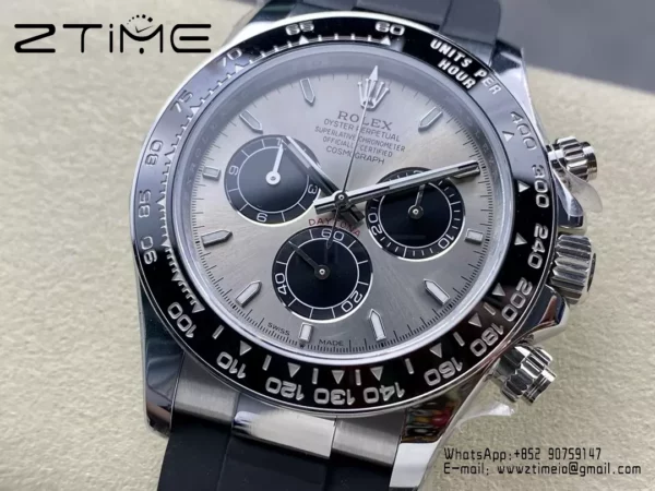 Rolex Daytona 126519 QF Factory 1:1 Best Edition Gray/Black Dial V6 (Weighted) - Super Clone Watch | 1:1 Best Version
