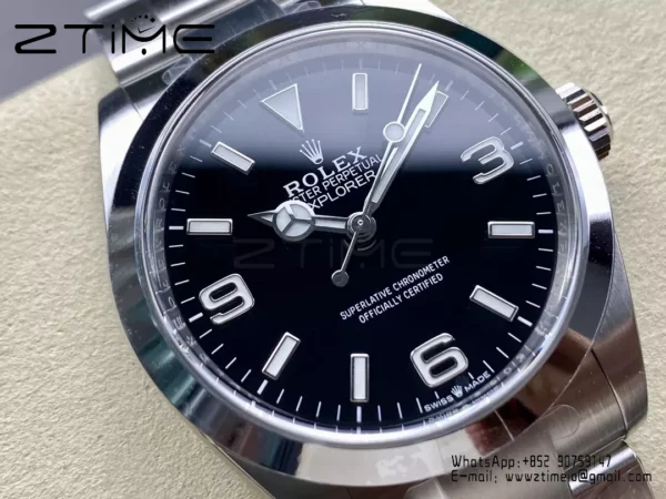 Rolex Explorer I 224270 40mm SS/SS Clean 1:1 Best Edition 904L Steel Black Dial VR3230 - Super Clone Watch | 1:1 Best Version