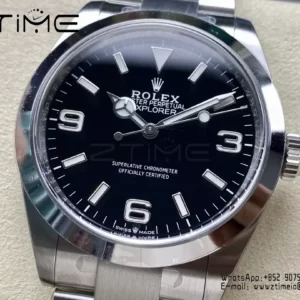 Rolex Explorer I 224270 40mm SS/SS Clean 1:1 Best Edition 904L Steel Black Dial VR3230 - Super Clone Watch | 1:1 Best Version