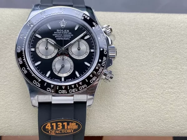 Rolex Daytona 126519 QF Factory 1:1 Best Edition Black/Silver Dial V6 (Weighted) - Super Clone Watch | 1:1 Best Version