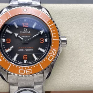Omega Seamaster 6000M Ultra Deep SS VRF 1:1 Best Edition Gray Dial Orange Bezel - Super Clone Watch | 1:1 Best Version