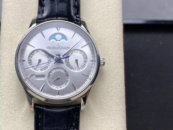 Master Ultra Thin Perpetual Calendar SS 130842J GR Factory Best Edition Silver Dial - Super Clone Watch | 1:1 Best Version