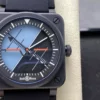 Bell Ross BR03A-HRZ-CE M+ Factory  1:1 Best Edition Blue/Black Dial - Super Clone Watch | 1:1 Best Version